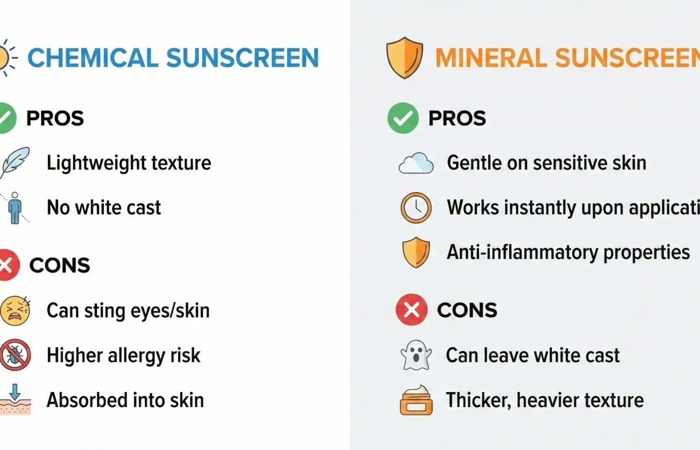 Comparison: Sunscreen Sensitivity: Finding Sun Protection That Doesn't Irritate