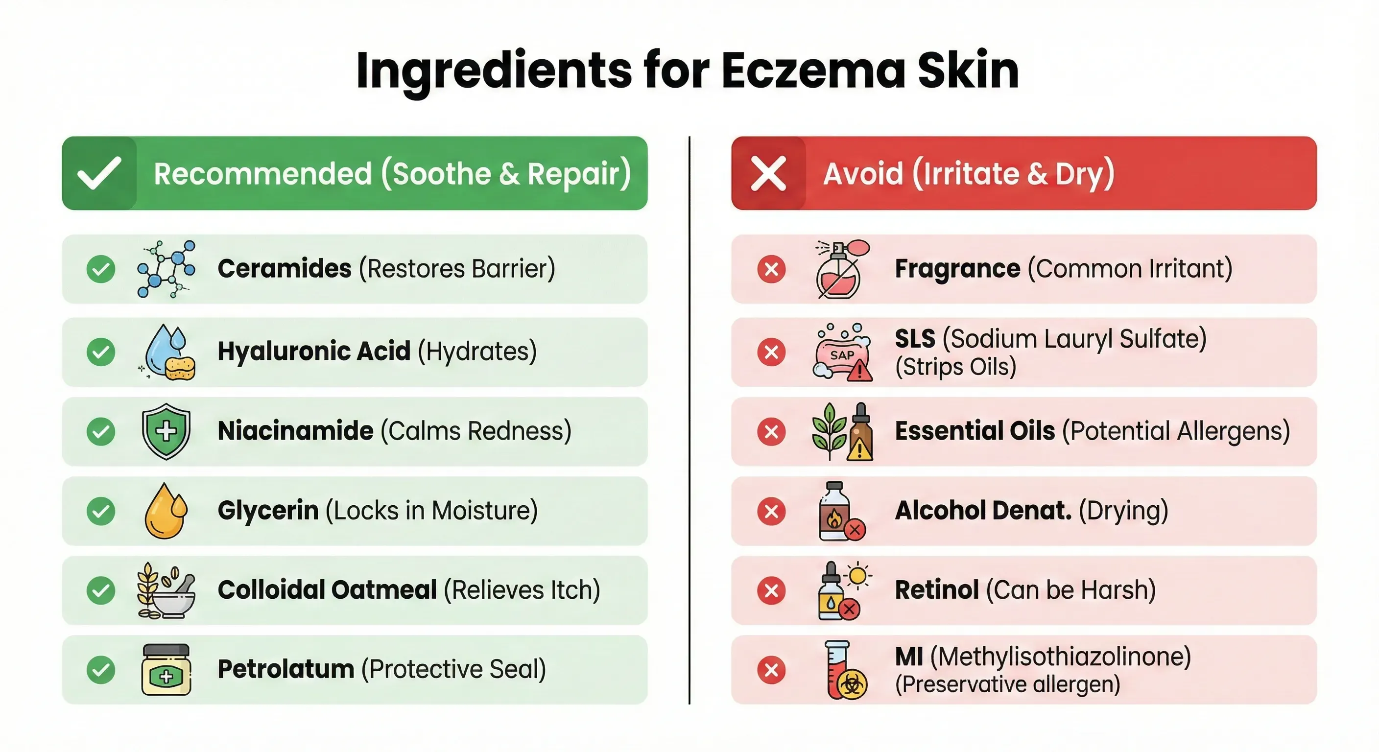 Comparison: Skincare Guide for Eczema-Prone Skin