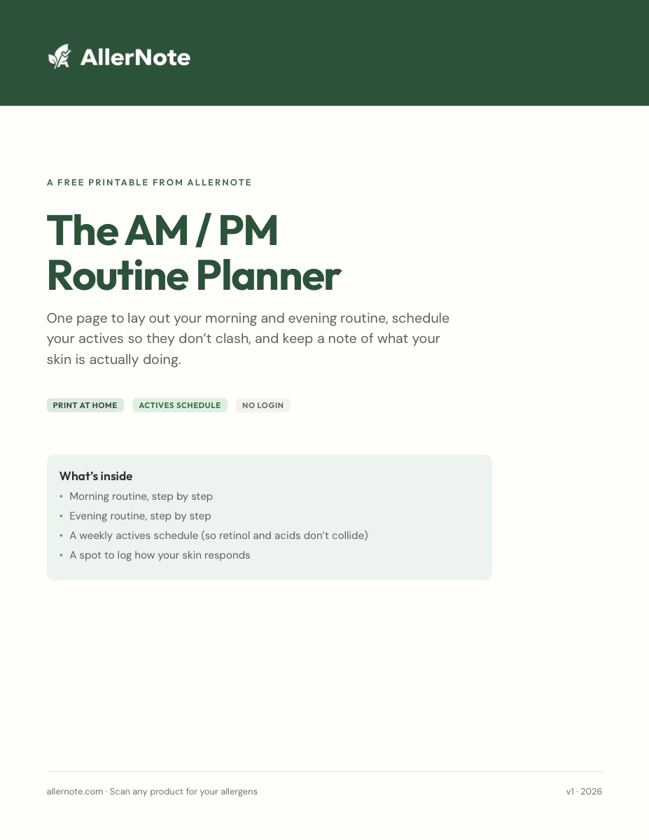 The AM / PM Routine Planner — cover